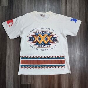 Super Bowl XXX 30 Lee Sport Big Logo Tempe AZ  Mens sz Large Dallas Cowboys